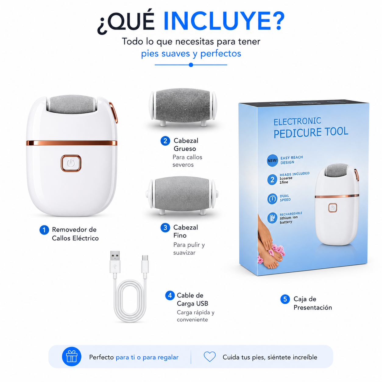 Lima Eléctrica para Callos y Talones Agrietados