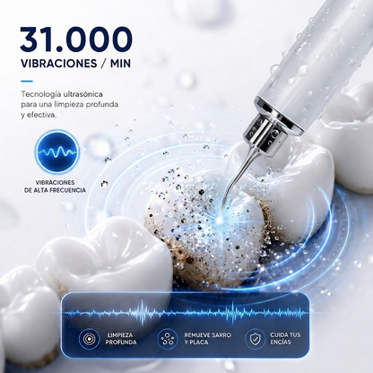 Limpiador de Sarro Dental Ultrasónico – Chau Placa y Manchas en Casa