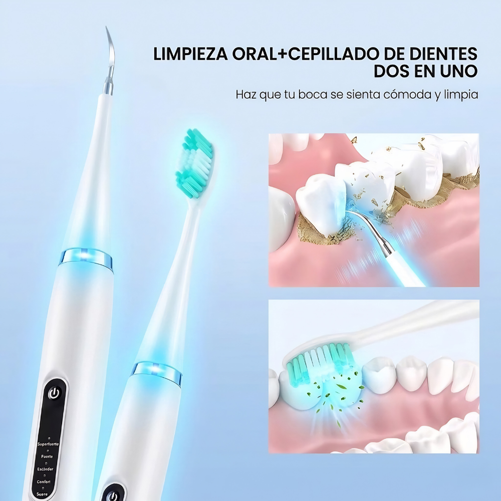 Limpiador de Sarro Dental Ultrasónico – Chau Placa y Manchas en Casa
